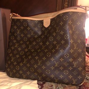 AUTHENTIC LOUIS VUITTON DELIGHTFUL MM TOTE 100%LV
